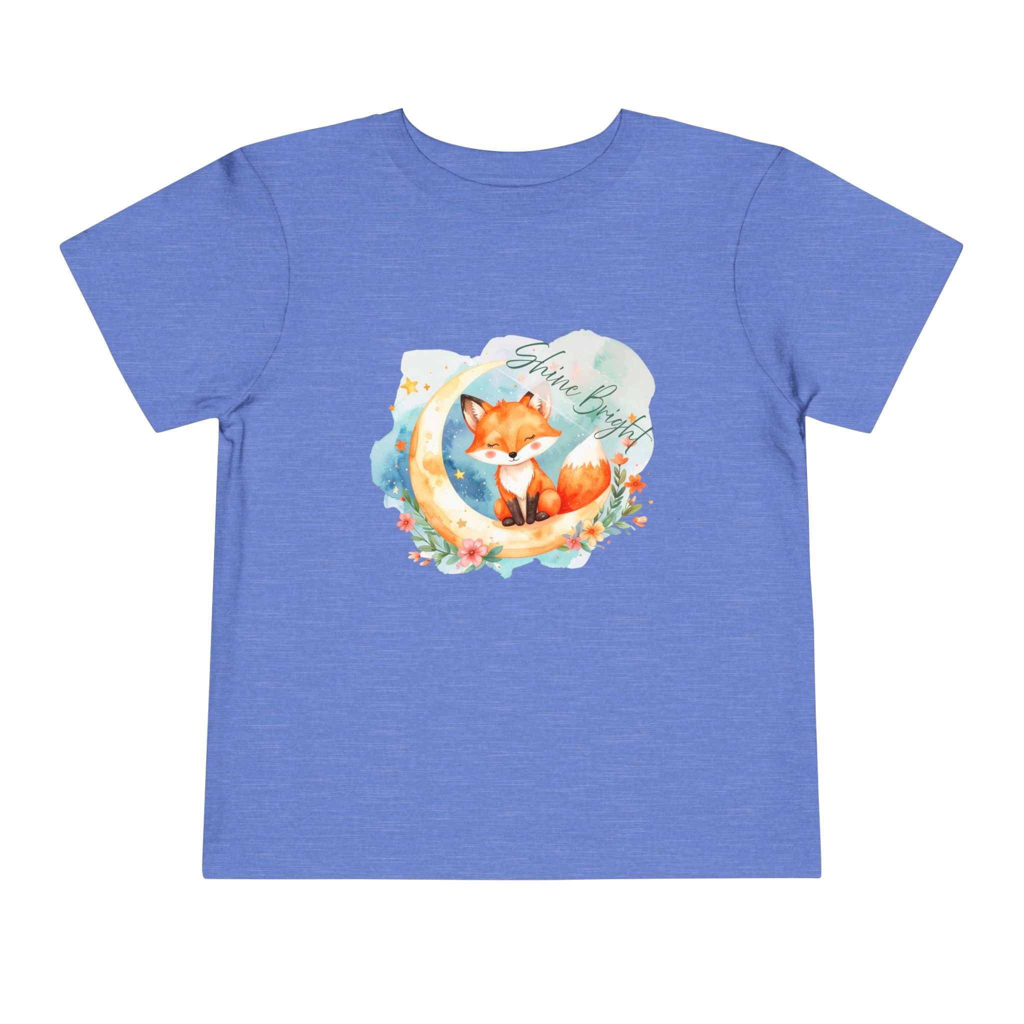 Bruntee Toddler Fox Moon Shirt – Cute Kids Animal Tee, Toddler Gift, Toddler Nature Lover Apparel