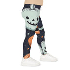 Halloween Kids Leggings – Pumpkin & Ghost Print, Fun Spooky Outfit, Trick or Treat Clothing