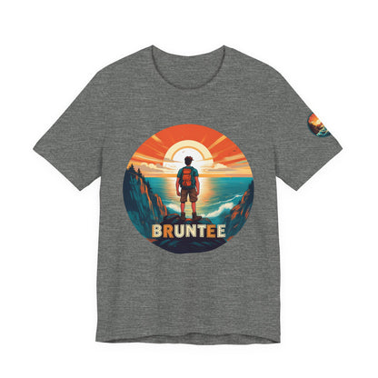 Men’s Retro Adventure Tee – Bruntee Graphic Shirt, Summer Travel & Beach Style, Gift for Explorers