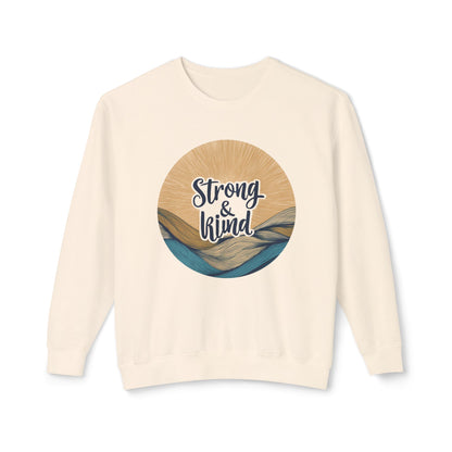 Bruntee Strong & Kind Crewneck – Inspirational Sweatshirt, Motivational Fashion, Gift for Her