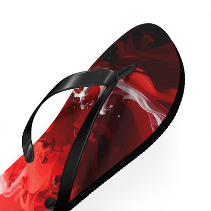 Bold Abstract Flip Flops | Stylish Summer Sandals, Beachwear & Poolside Vacation Footwear