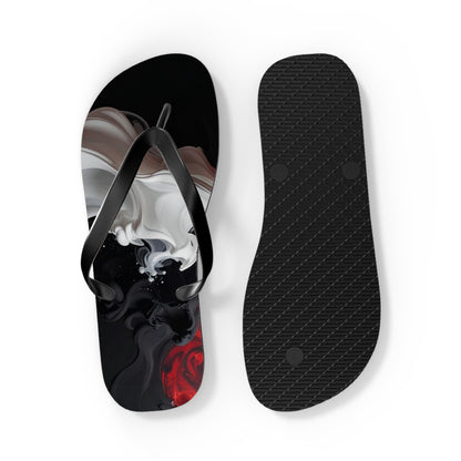 Bold Abstract Flip Flops | Stylish Summer Sandals, Beachwear & Poolside Vacation Footwear