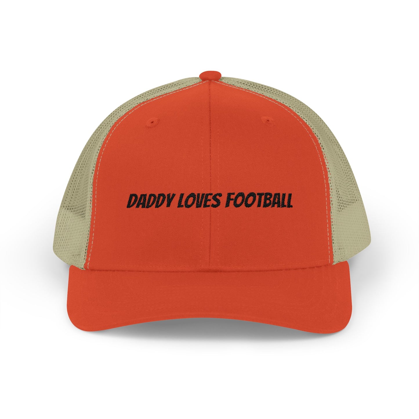Daddy Loves Football Snapback Trucker Cap | Sports Dad Hat, Father’s Day Gift, Outdoor Casual Cap