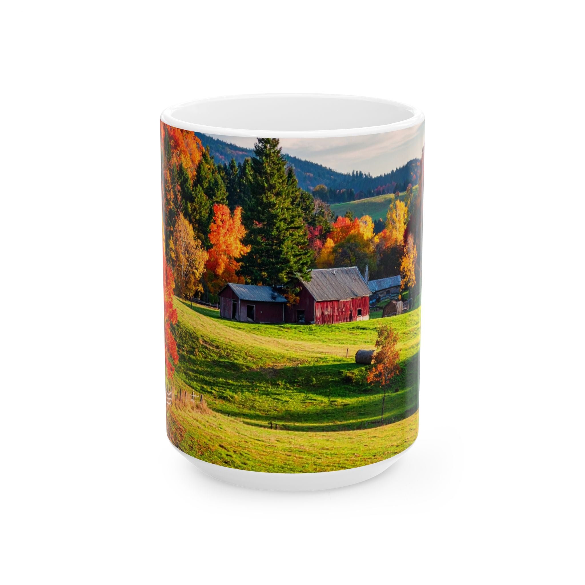 Fall Landscape Mug – Scenic Fall Coffee Cup, Cozy Seasonal Drinkware,