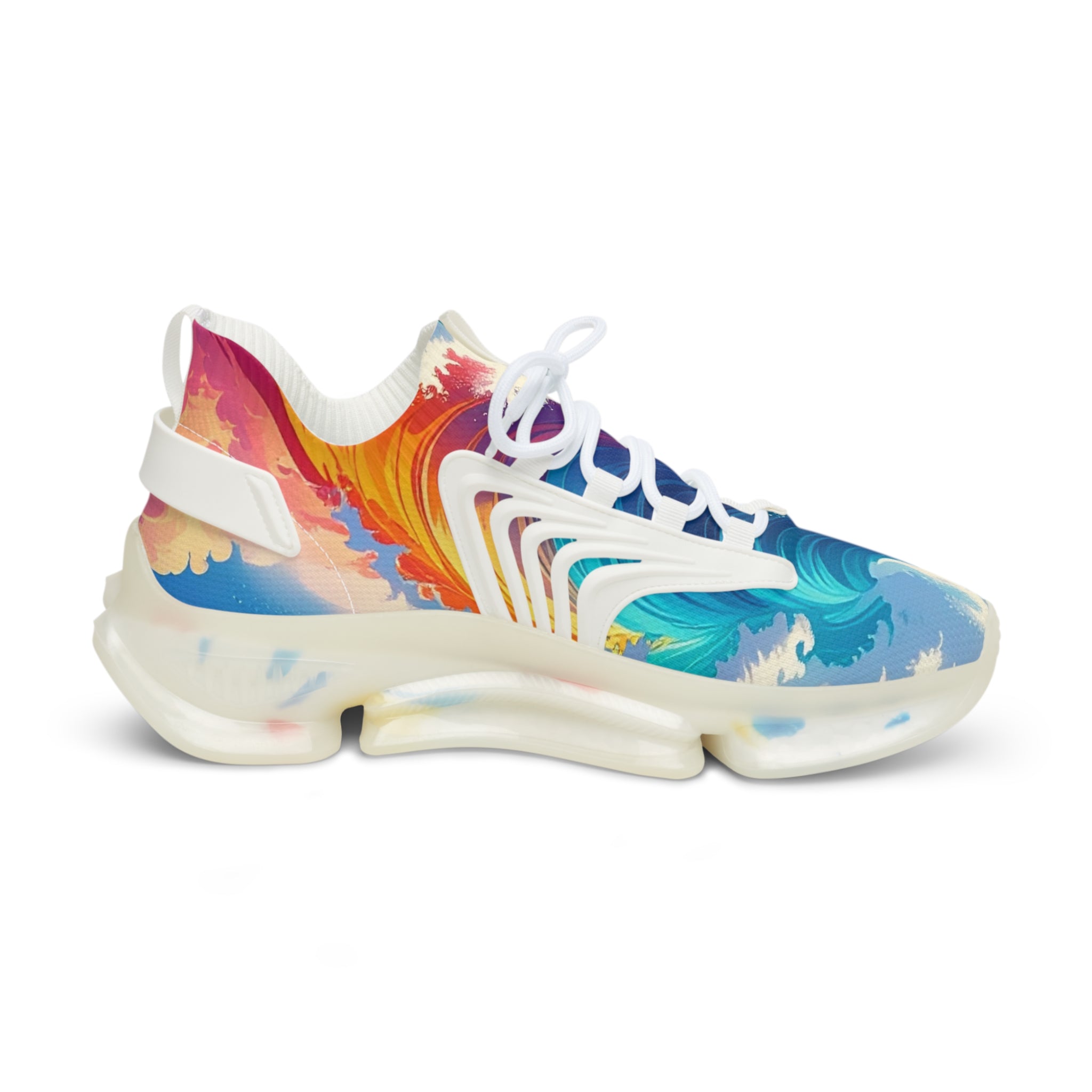 Vibrant Wave Men’s Mesh Sneakers – Colorful Athletic & Casual Shoes