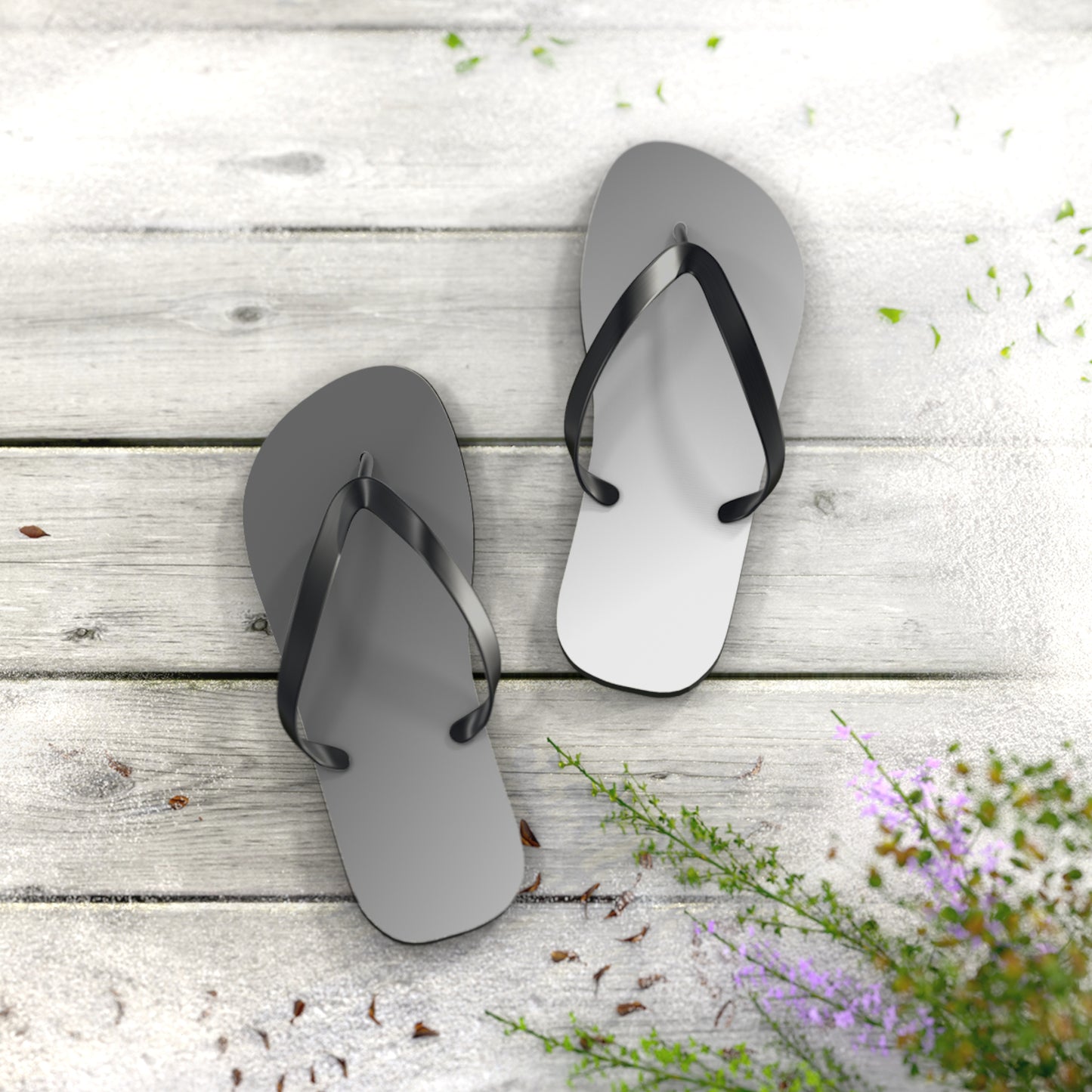 Minimalist Gray Flip Flops | His & Her Summer Sandals | Casual Beachwear | Lightweight Vacation Slides | Comfortable Everyday Footwear