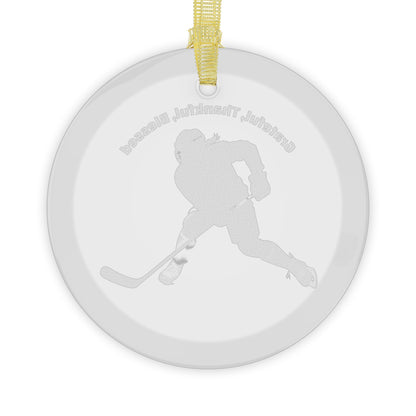 Hockey Glass Ornaments | Sports Christmas Decor, Hockey Gifts for Him & Her, Unique Holiday Keepsakes