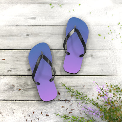 Ombre Gradient Flip Flops | Stylish Summer Sandals | Beach & Pool Footwear | Trendy Vacation Slides | Gift for Him or Her