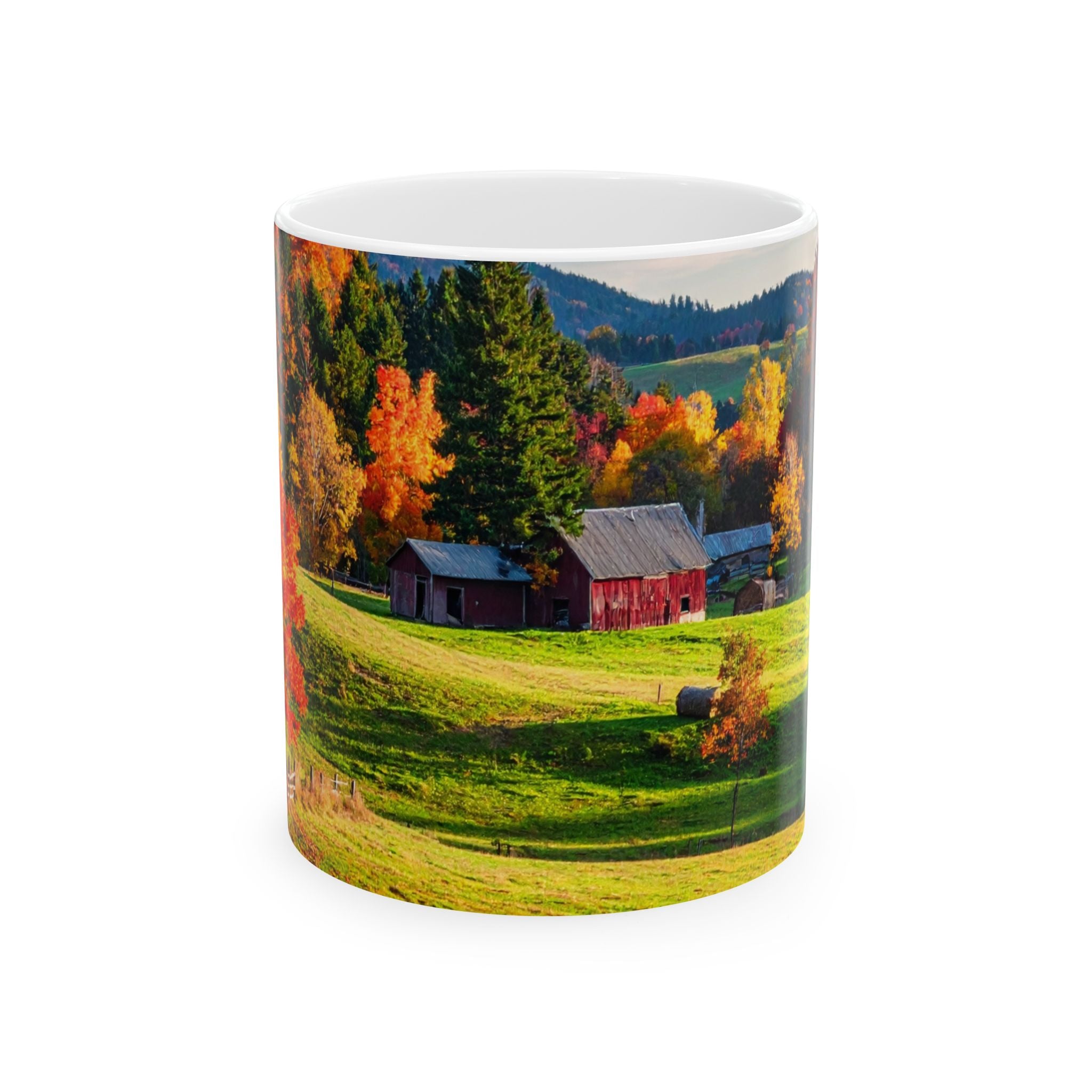 Fall Landscape Mug – Scenic Fall Coffee Cup, Cozy Seasonal Drinkware,