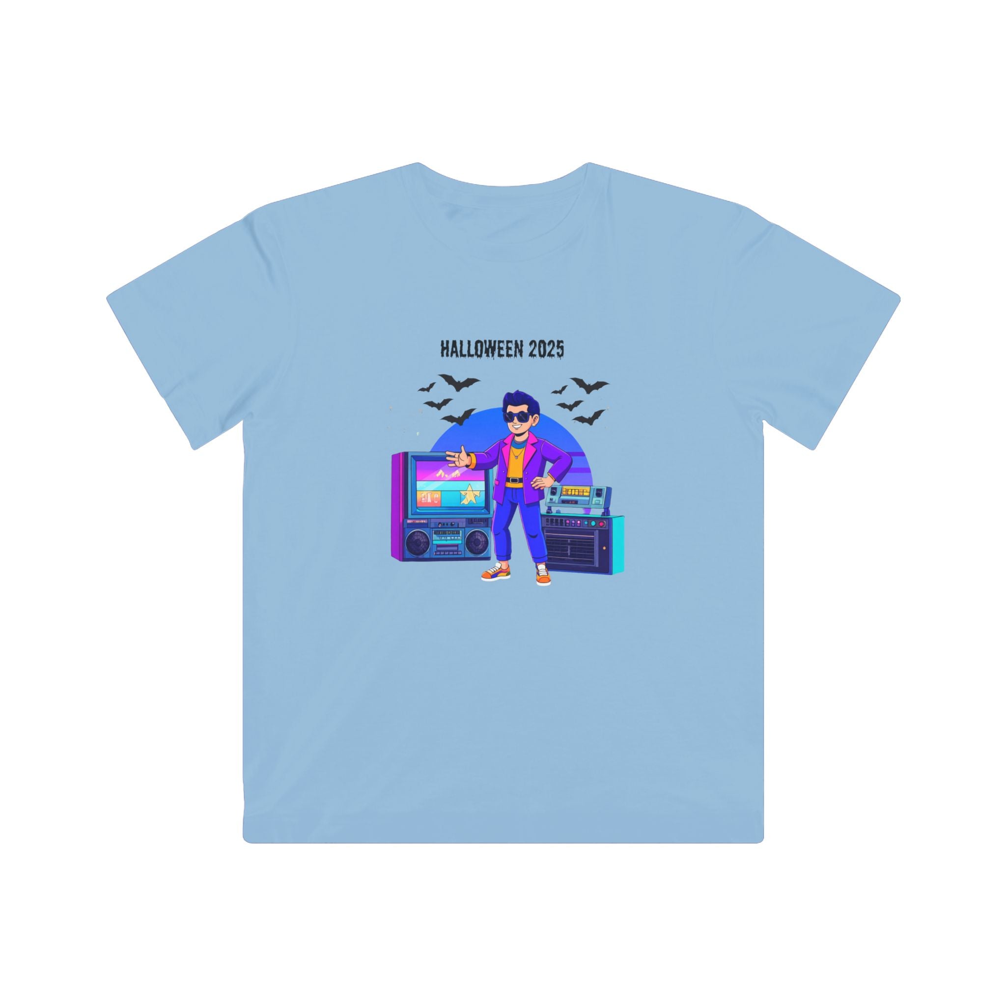 Retro Halloween Kids Tee | Fun Costume Shirt for Kids, Trendy Halloween 2025 Apparel, Party Graphic T-Shirt