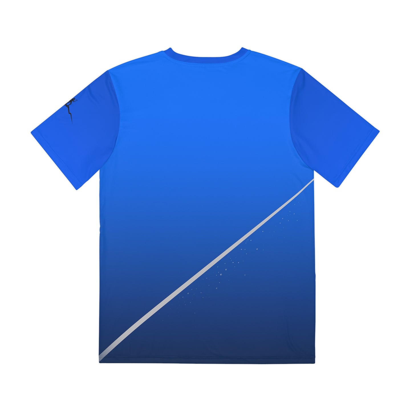 Bruntee Built to Rise Core Performance Tee – Men’s Athletic Shirt | Two-Tone Blue, Quick-Dry