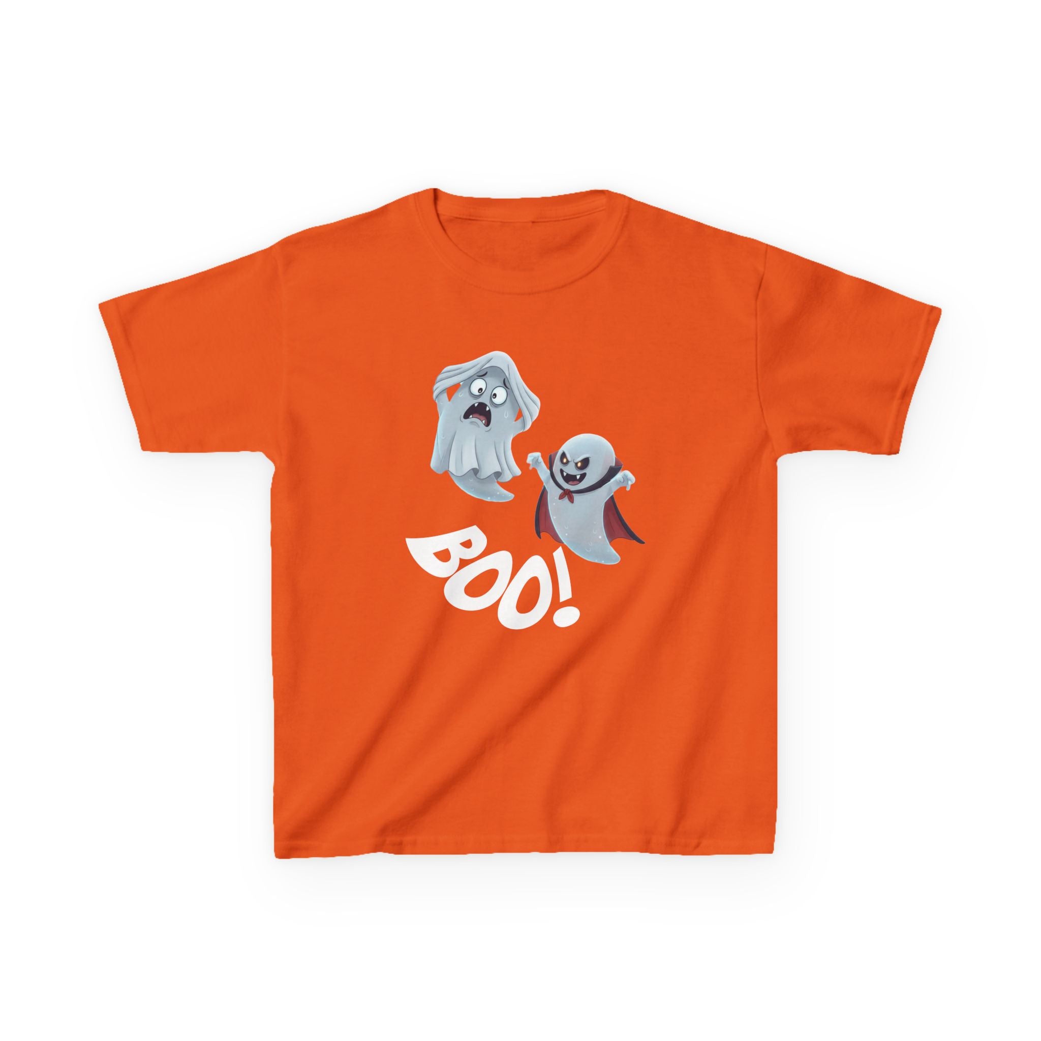 Halloween Ghost Kids T-Shirt – Spooky Boo Graphic Tee, Fun Halloween Outfit for Boys & Girls, Cute Kids Halloween Shirt