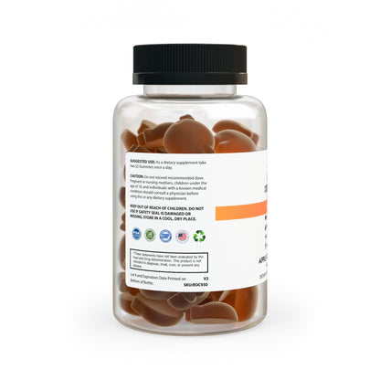 Built to Rise Apple Cider Vinegar Gummies (60 Gummies) | Vegan ACV Gummies with B12, Folate & Superfruits | Detox & Energy Support