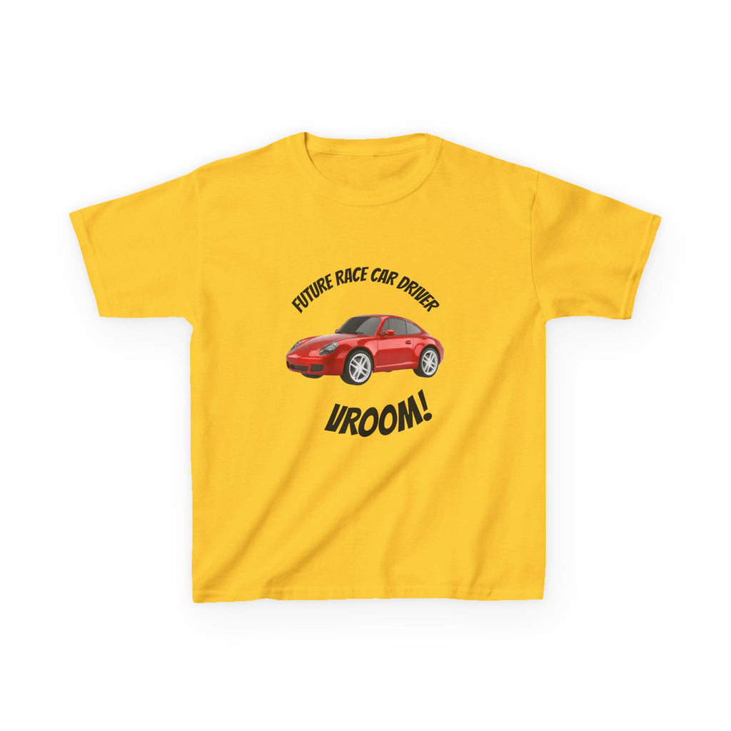 Future Race Car Driver Kids T-Shirt – Vroom Graphic Tee, Fun Racing Shirt for Boys & Girls, Car Lover Birthday Gift