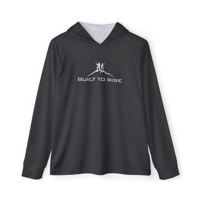 Bruntee Built to Rise Men’s Sports Warmup Hoodie | Lightweight Moisture-Wicking Training Apparel