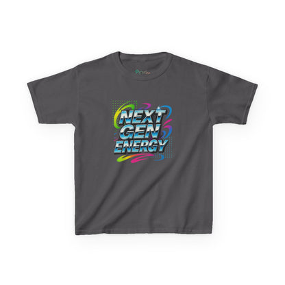 Next Gen Energy Kids Tee | Trendy Graphic Youth T-Shirt | Cool Cotton Kids Outfit