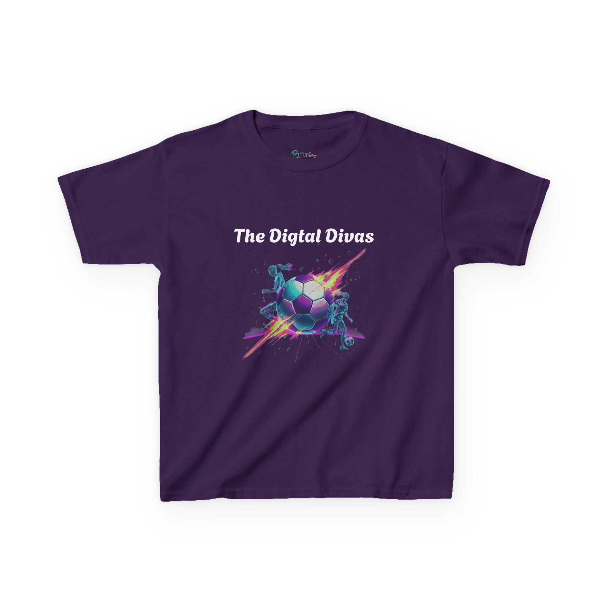 Girls T-Shirt - Digital Divas Retro Graphic Tee, Kids Gift for Birthdays