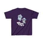 Halloween Ghost Kids T-Shirt – Spooky Boo Graphic Tee, Fun Halloween Outfit for Boys & Girls, Cute Kids Halloween Shirt