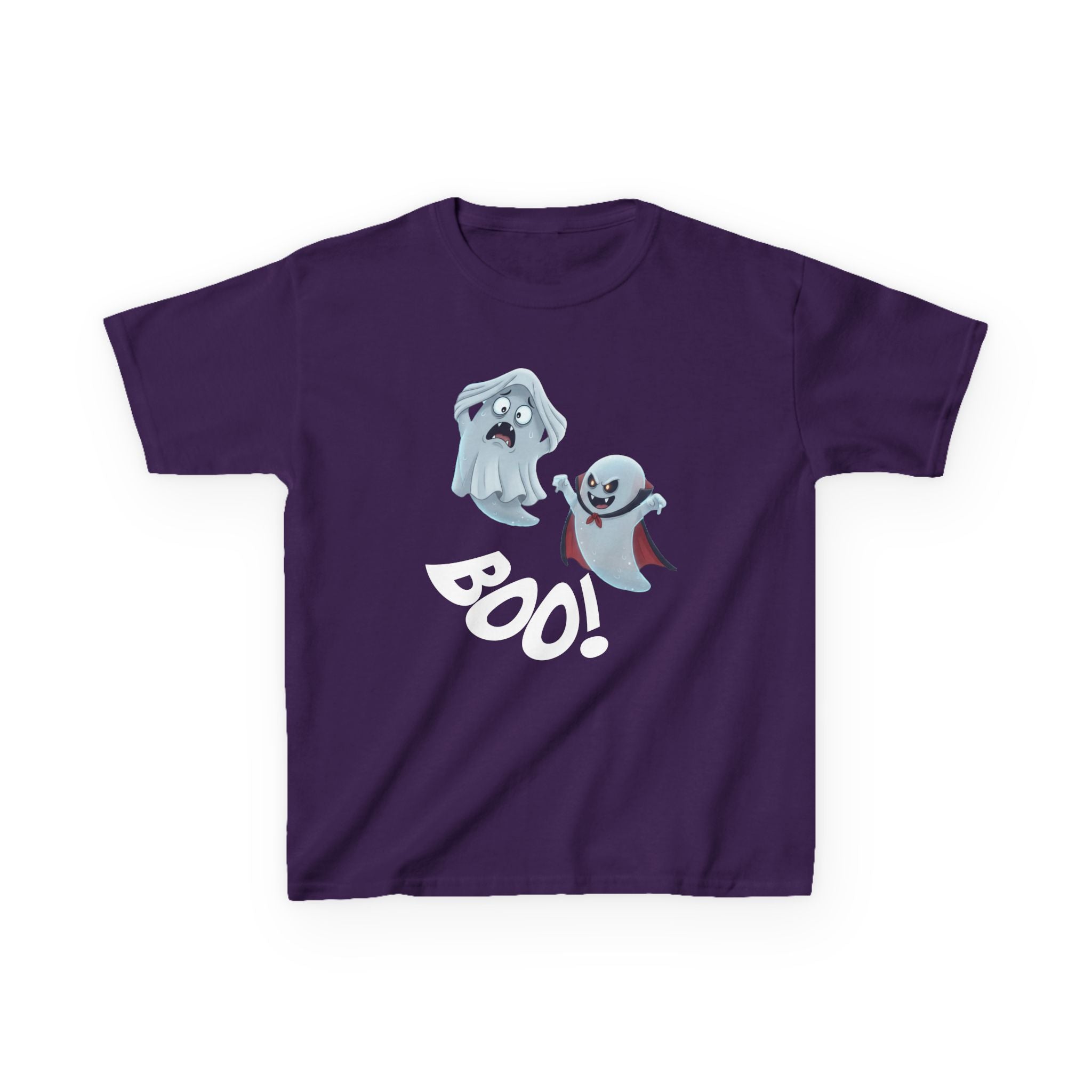 Halloween Ghost Kids T-Shirt – Spooky Boo Graphic Tee, Fun Halloween Outfit for Boys & Girls, Cute Kids Halloween Shirt
