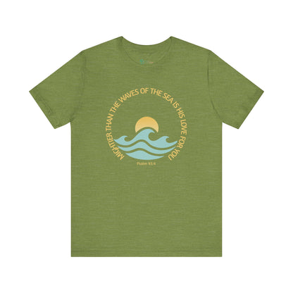 Ocean-Inspired Women's Tee | Beach Lover Shirt | Inspirational Casual Wear | Bruntee Faith Collection
