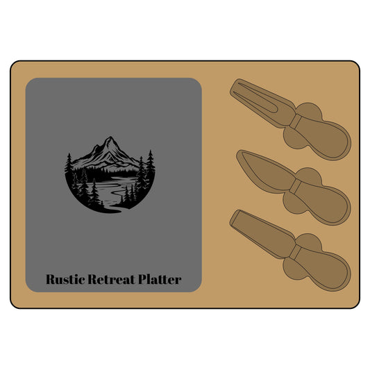 Personalized Mountain Charcuterie Board – Engraved Acacia & Slate Cheese Board | Rustic Kitchen Gift for Nature Lovers & Weddings