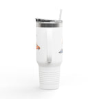 40oz Sports Mom Travel Tumbler – Insulated Tumbler with Handle, Hot & Cold Drink ware, Team Mom Gift
