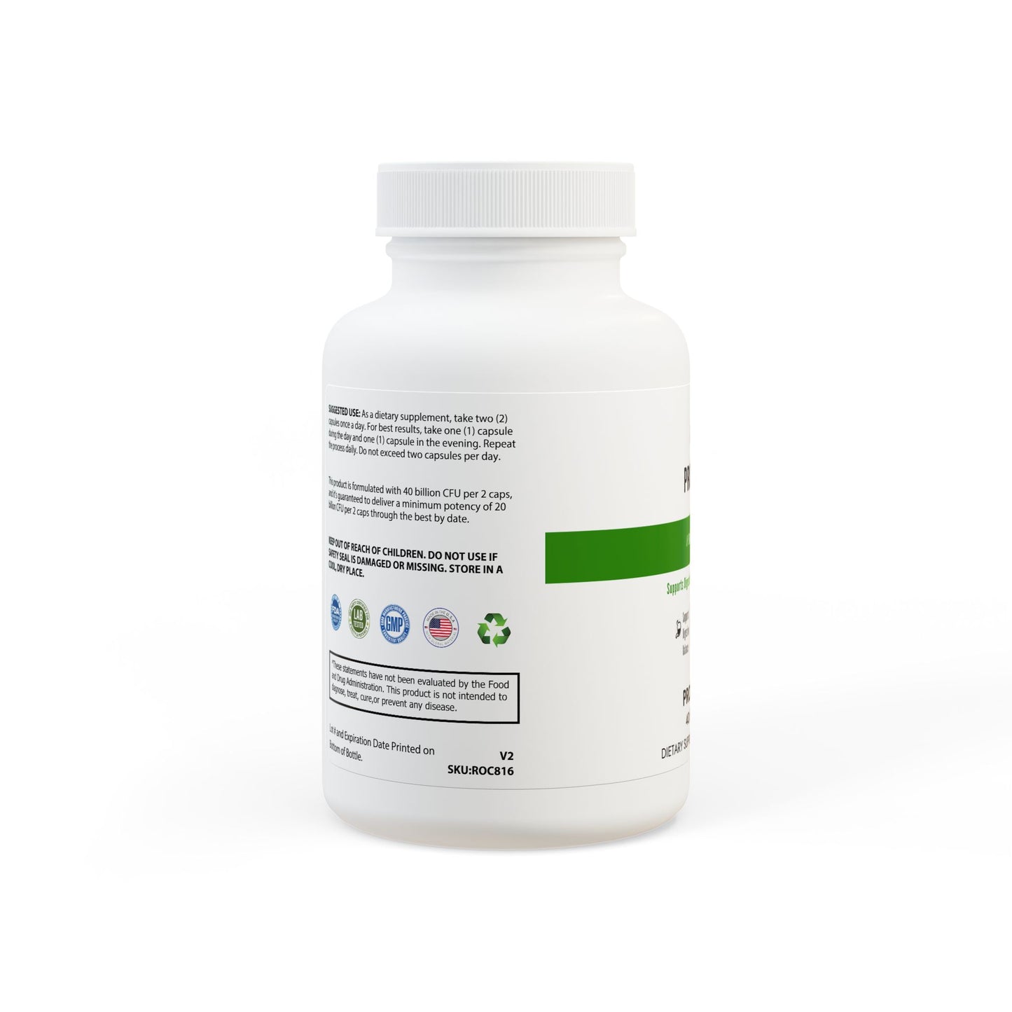 Built to Rise Probiotic Supplement (60 Capsules) | 40 Billion CFU with MAKTrek® Technology | Digestive, Immune & Performance Support