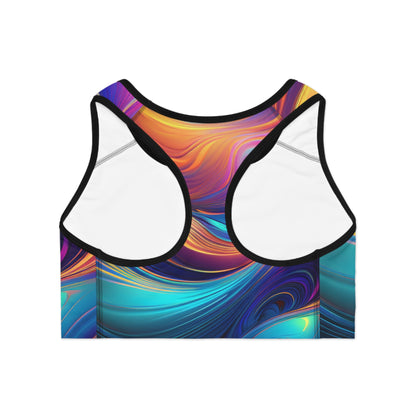 Bruntee Colorful Sports Bra – Vibrant Women’s Workout & Yoga Top