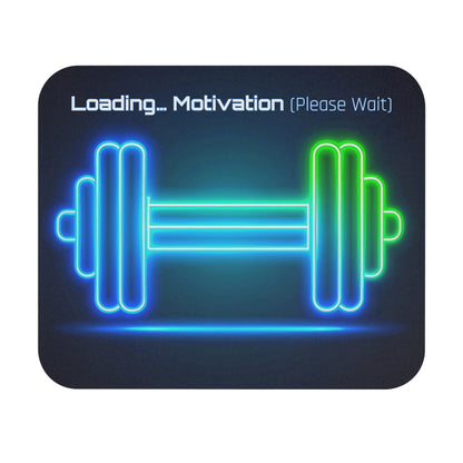 Neon Motivation Mouse Pad | Fitness Desk Accessory for Gym Lovers, Gaming Mouse Mat, Motivational Office Decor, Gift for Him or Her