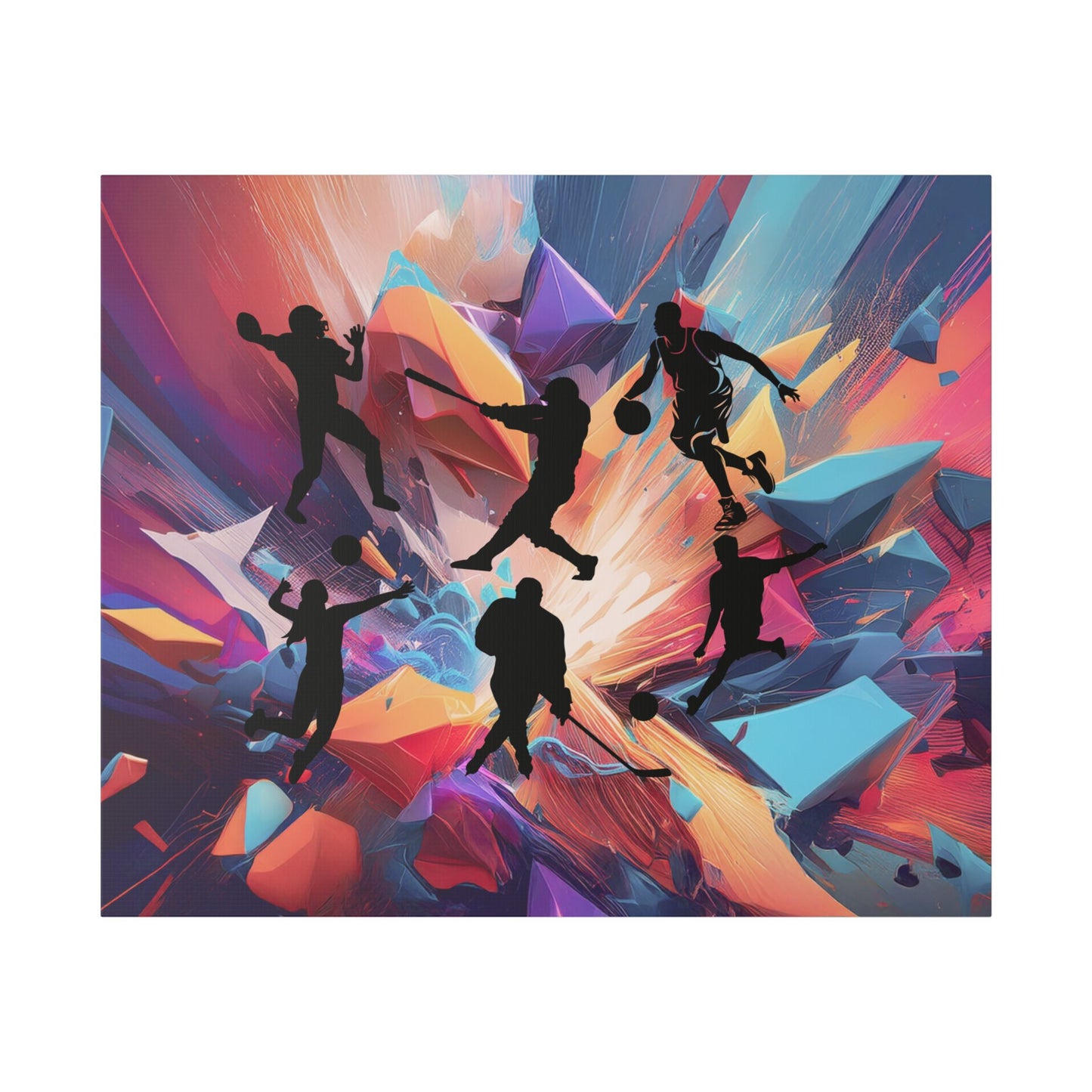 Bruntee The Athlete's Dreamscape Canvas Art Wraps | Sports Wall Art