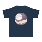 Youth Halloween Moon T-Shirt – Spooky Night Graphic Tee for Kids, Autumn Vibes Shirt, Fall Seasonal Outfit Boys & Girls