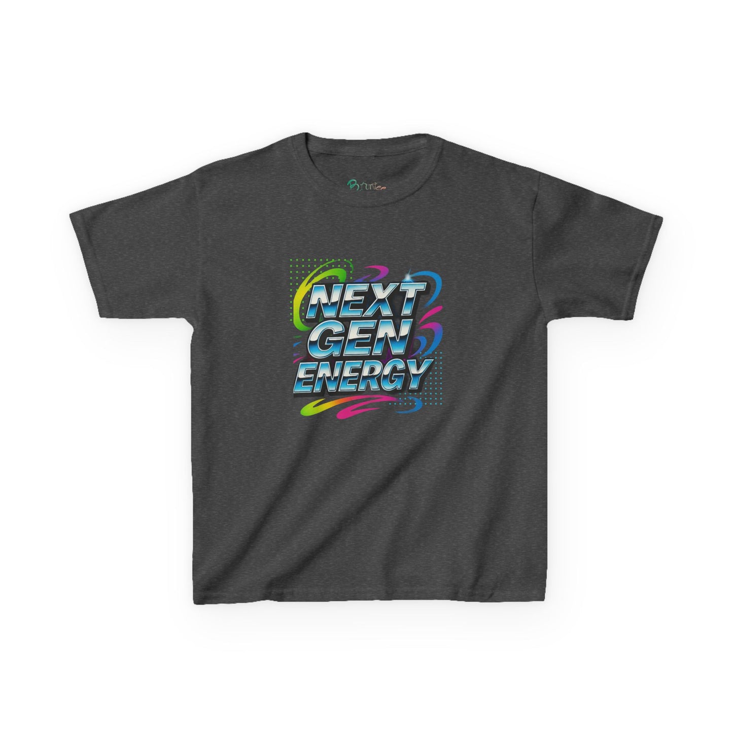 Next Gen Energy Kids Tee | Trendy Graphic Youth T-Shirt | Cool Cotton Kids Outfit