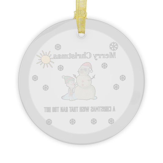 Christmas Glass Ornaments | Snowman Tree Decor, Festive Holiday Gifts, Unique Winter Keepsakes