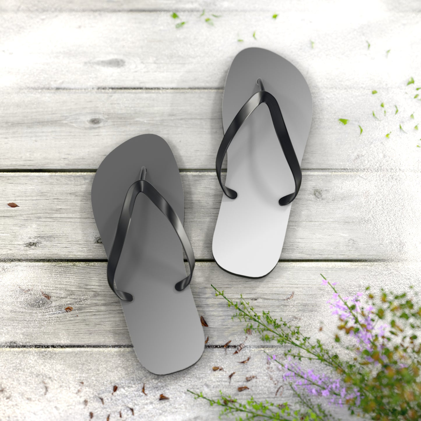 Minimalist Gray Flip Flops | His & Her Summer Sandals | Casual Beachwear | Lightweight Vacation Slides | Comfortable Everyday Footwear