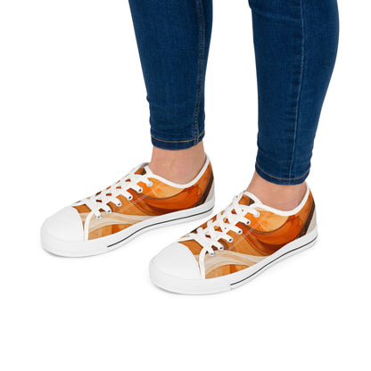 Bruntee Autumn Abstract Women’s Low Top Sneakers
