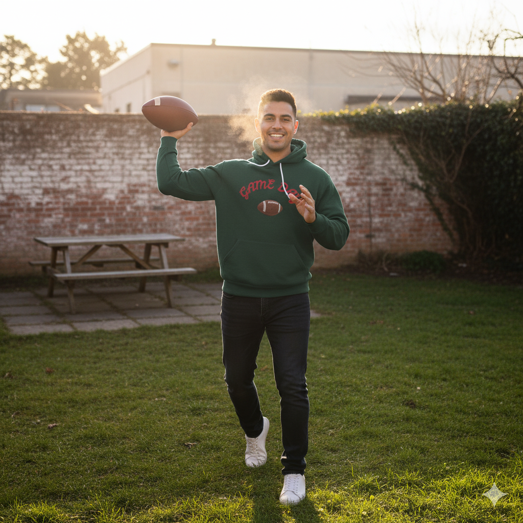 Game Day Football Hoodie – Men’s Pullover for Fans & Tailgating