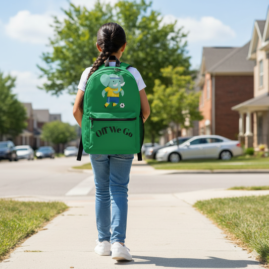 The Off We Go Kids Backpack, Perfect for School, and travel