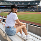 Baseball Mama Distressed Cap – Sports Fan Hat, Casual Summer Accessory, Game Day Gift for Moms