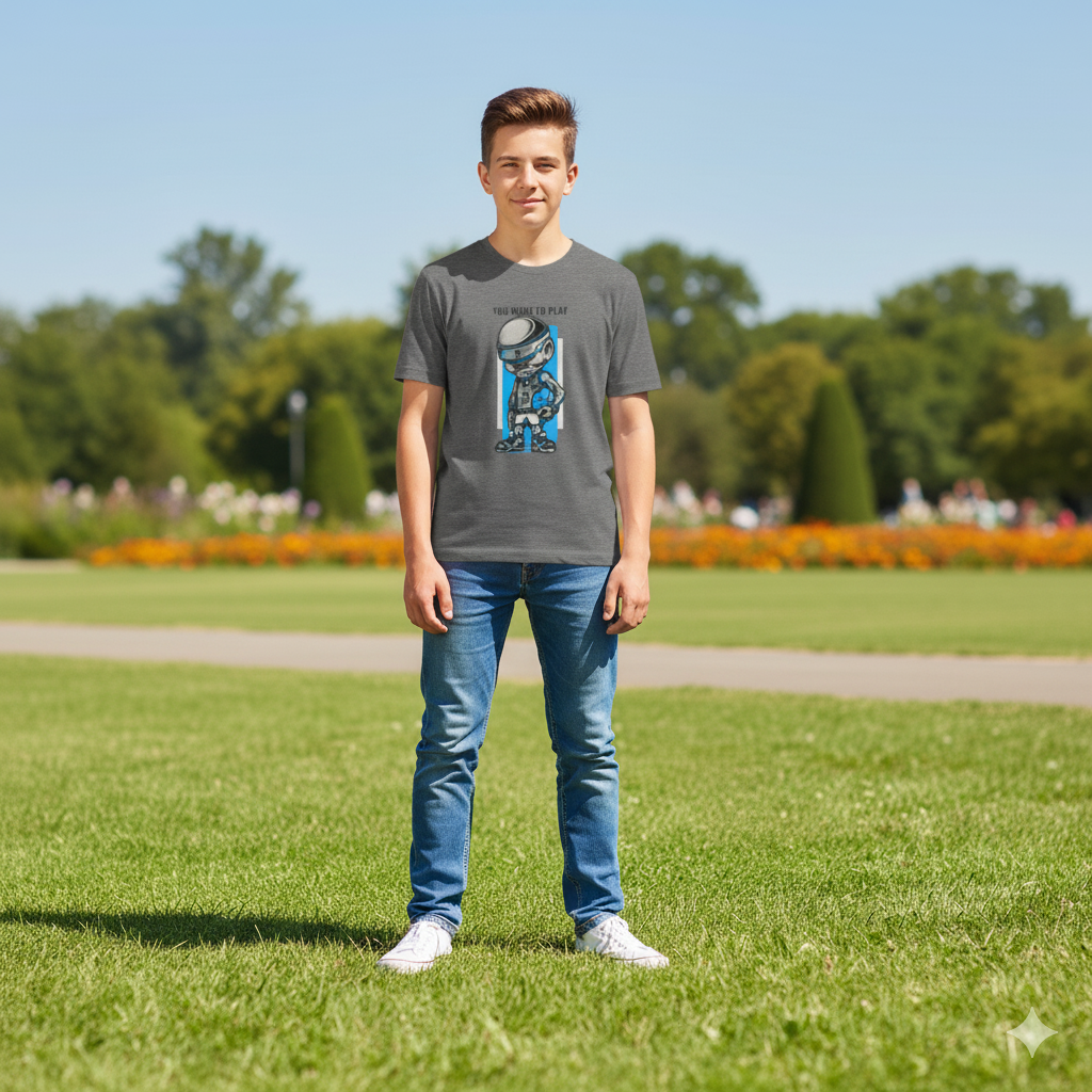 Youth Graphic Tee – Fun Playful Shirt, Gamer Style Kids T-Shirt, Casual Summer Outfit, Birthday Gift for Boys