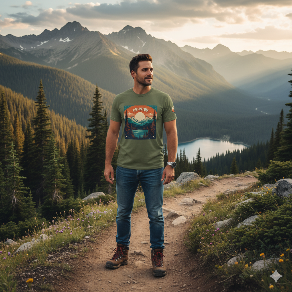 Retro Mountain Adventure Tee | Hiking T-Shirt | Nature Lover Gift | Outdoor Camping Apparel