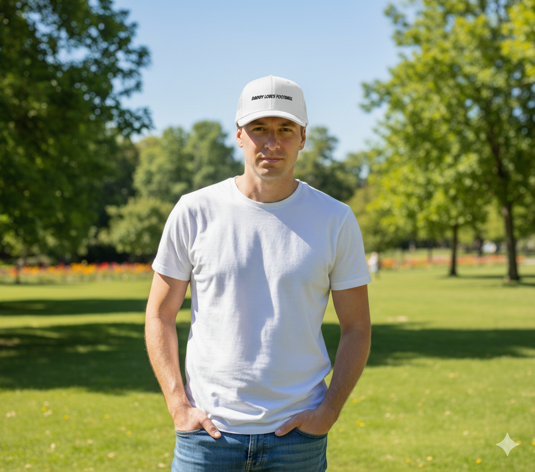 Daddy Loves Football Snapback Trucker Cap | Sports Dad Hat, Father’s Day Gift, Outdoor Casual Cap