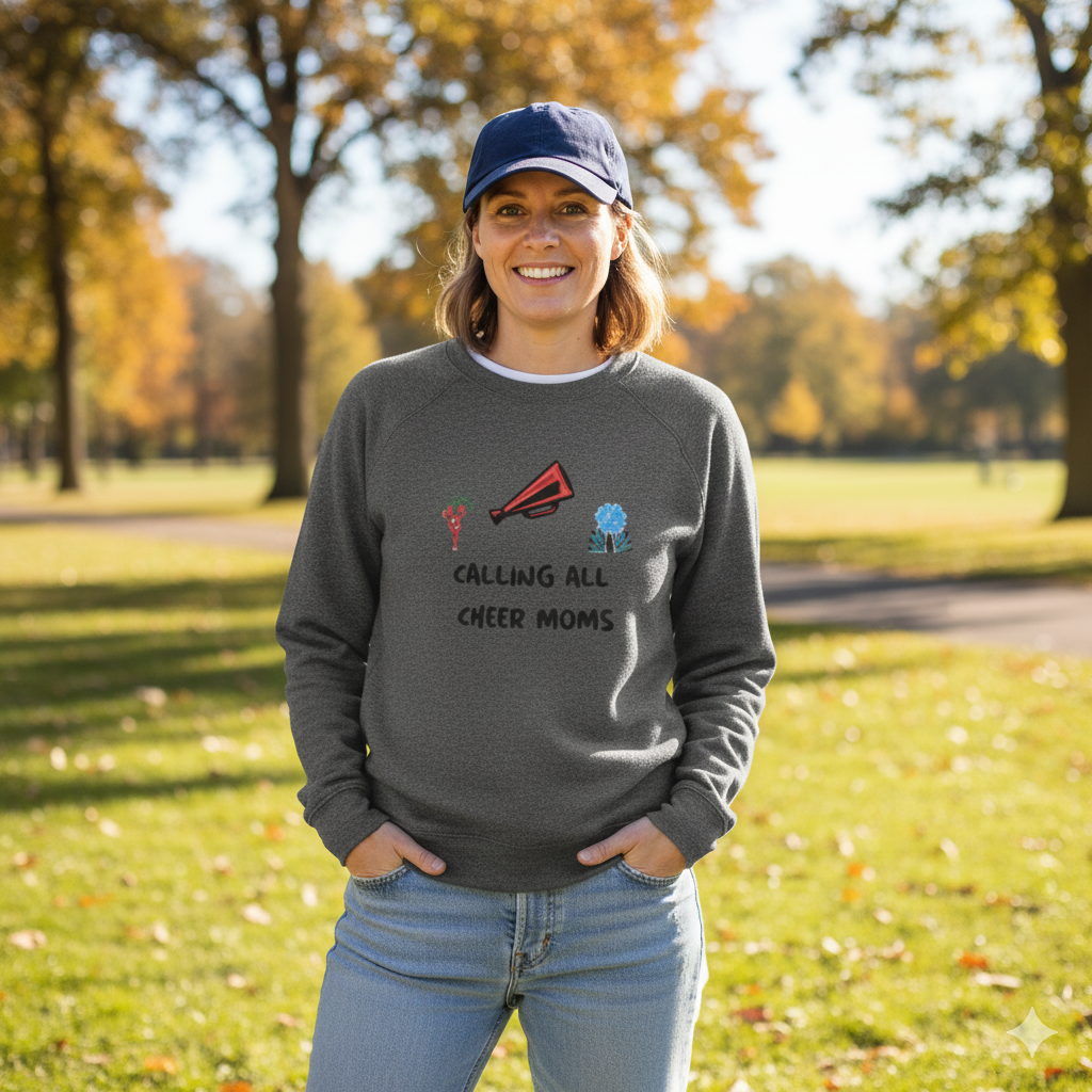 Cheer Mom Sweatshirt | Unisex Sponge Fleece | Cozy Gift for Sports Moms | Cheerleading Apparel, Team Spirit Wear, Comfortable Hoodie, [...]