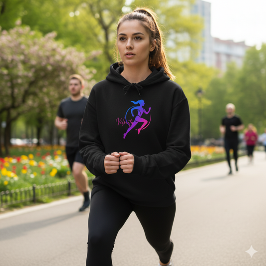 Bruntee Velocity Running Hoodie – Motivational Unisex Fitness Wear