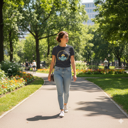 Ocean-Inspired Women's Tee | Beach Lover Shirt | Inspirational Casual Wear | Bruntee Faith Collection