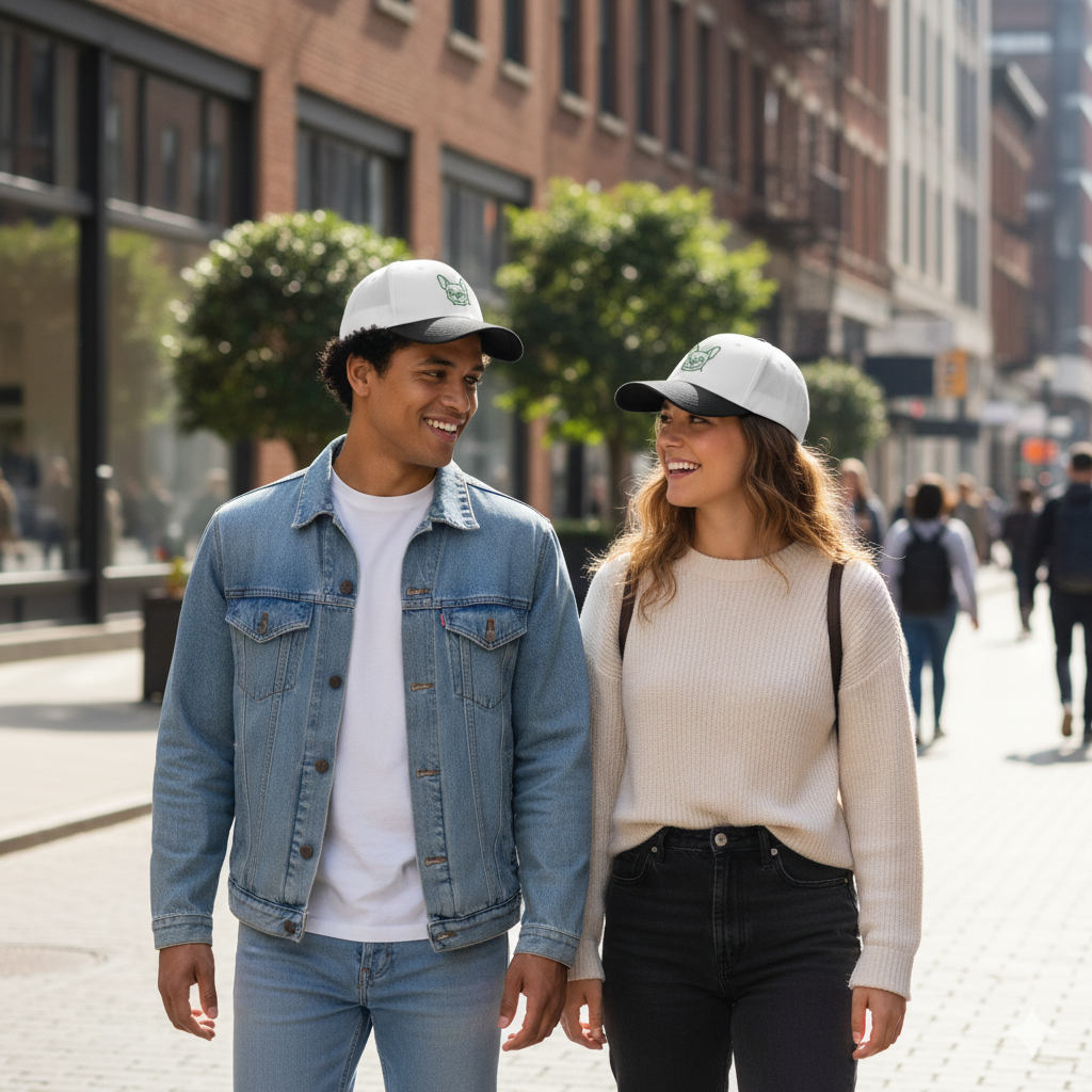 French Bulldog Trucker Hat – Cute Frenchie Embroidered Cap for Dog Lovers | Bruntee Hats