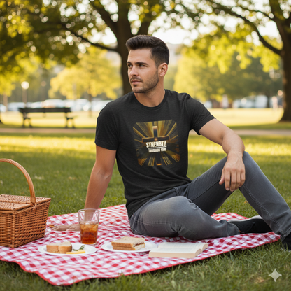 Spiritual Strength Tee | Christian Faith Shirt | Inspirational Men's T-Shirt