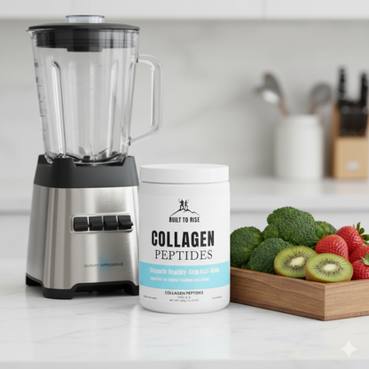 Built to Rise Collagen Peptides Type I & III (350g, 12.3oz) | Grass-Fed Collagen Supplement for Skin, Hair & Joint Support