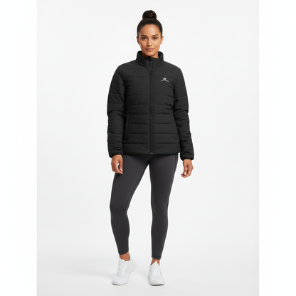 Bruntee Built to Rise Women’s Puffer Jacket – Graphite Grey Lightweight Coat