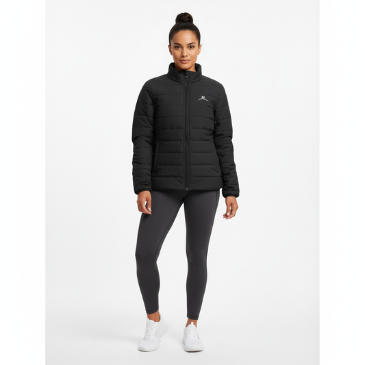 Bruntee Built to Rise Women’s Puffer Jacket – Graphite Grey Lightweight Coat