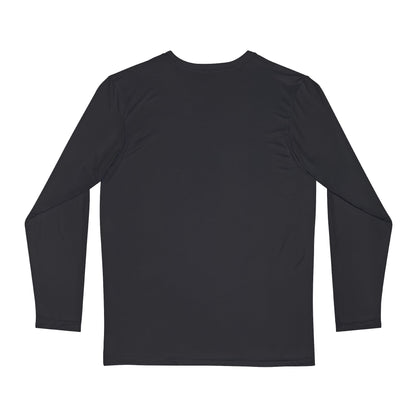 Bruntee Men’s Chest Logo Long Sleeve Shirt – Graphite Grey | Lightweight Quick-Dry Performance Top